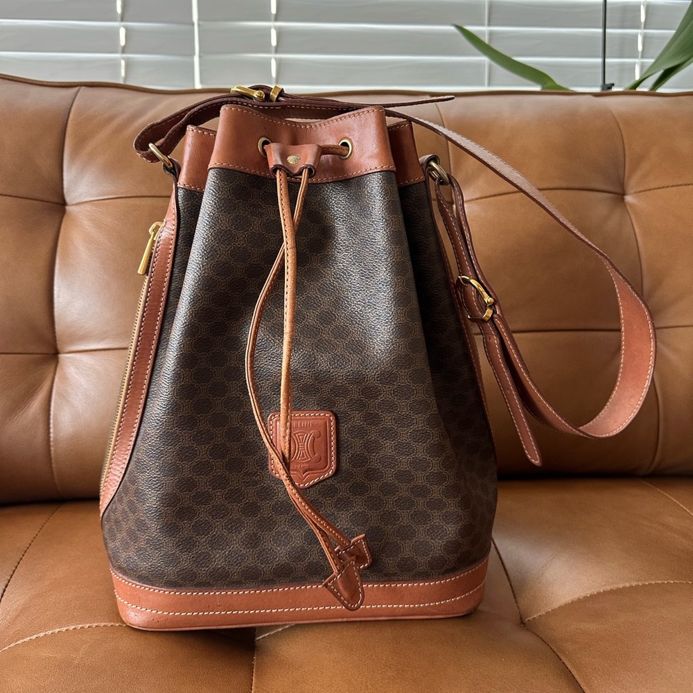 Authentic Celine Triomphe Bucket Bag